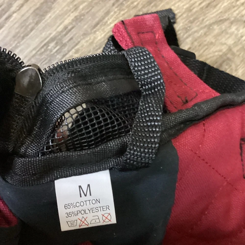 Red and Black Dog Carrier Backpack